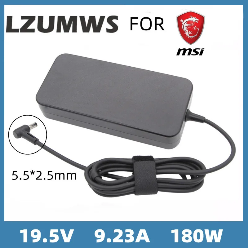 180W 19.5V 9.23A 5.5*2.5MM Laptop Adapter For MSI GE72VR GS63VR WS63VR GS43VR GT60 GT70 ADP-180MB/ ASUS ROG G75VW