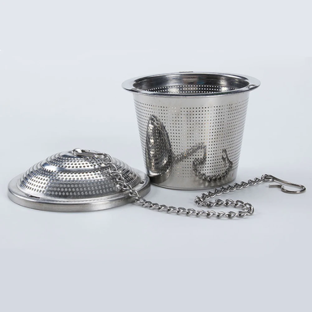 

3pcs Filter Set Stainless Steel Strainer Creative Infuser Longlasting Tea Stainless Steel Tea Leaker With Spoon Strainer Kit