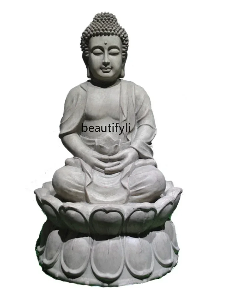 

new styleFortune as Endless as Flowing Water Buddha Ornament Hallway Resin Japanese Style Garden Gift Floor Water Landscape Foun