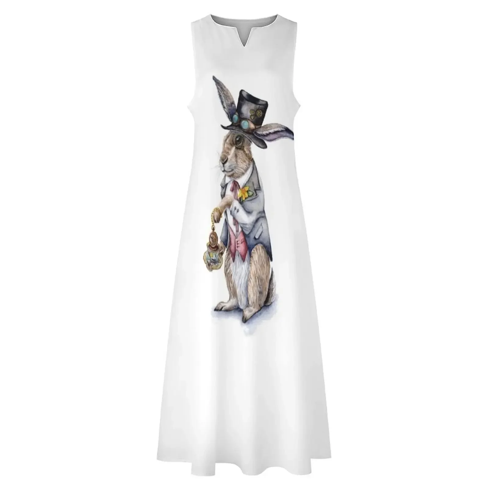 Steampunk March Hare Rabbit Long Dress african dresses for woman sexy dress prom dress 2025