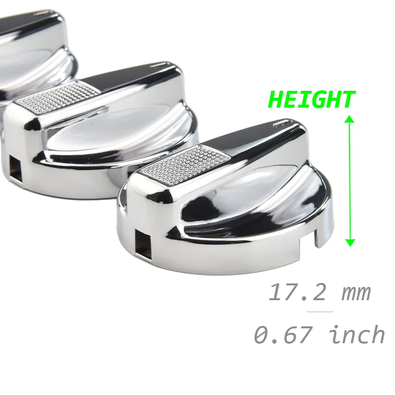 3pcs Chrome Air Switch Button Cover For Seat Ibiza Cordoba Tolodo VW Polo IV Golf III MK3 Jetta Passat 96 T4 Skoda Fellicia