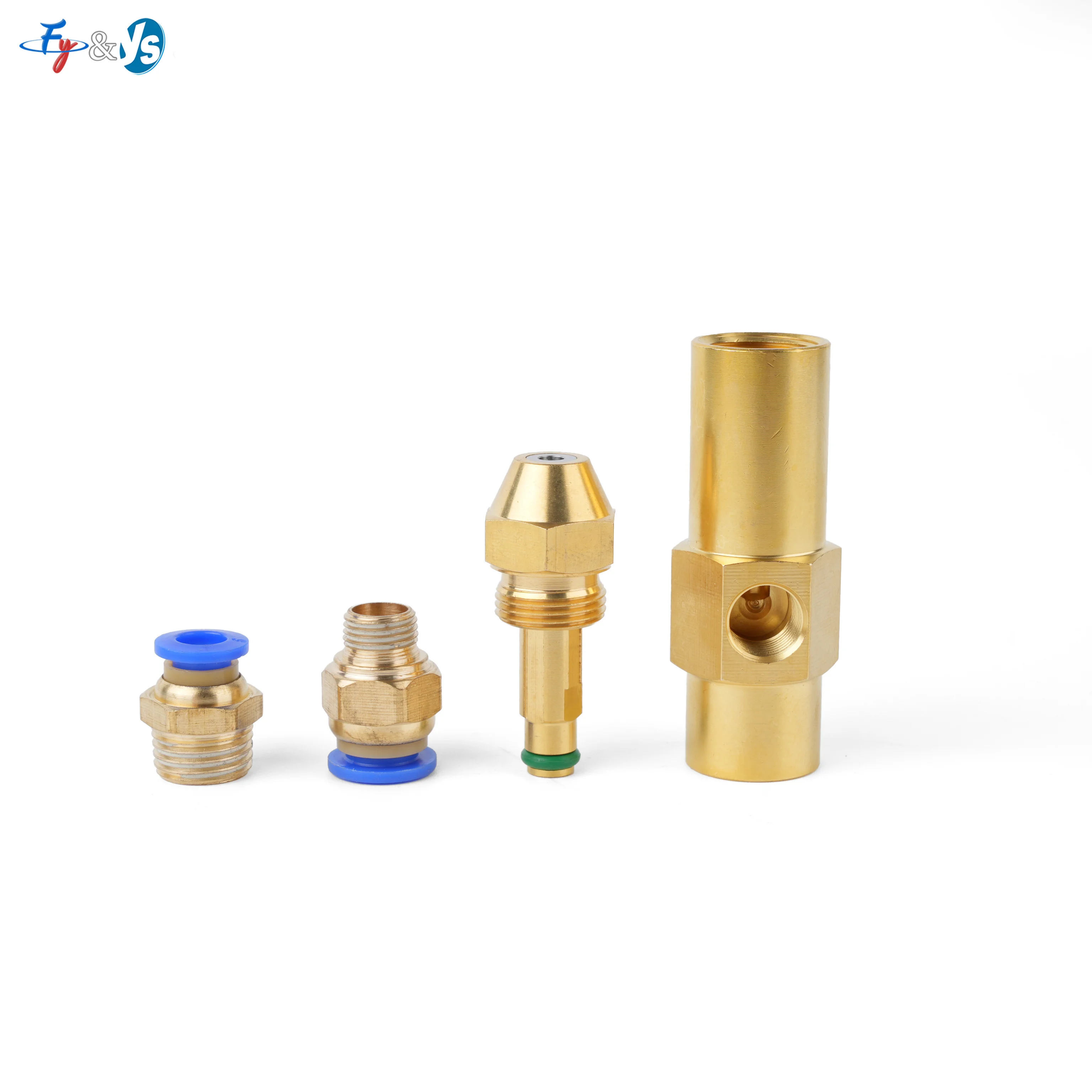 Brass Waste Oil Burner Nozzle With Pneumatic Quick Connector Two Fluid Air Atomizing Nozzle For Waste Oil Diesel Burner Repair