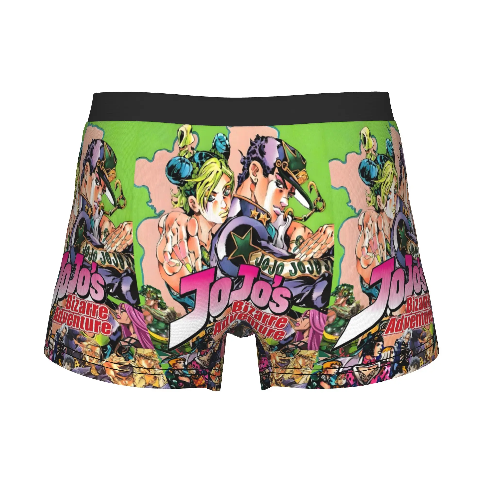 Novelty JoJos Bizarre Adventure Boxers Shorts Panties Male Underpants Stretch Jolyne & Jotaro Manga  Briefs Underwear
