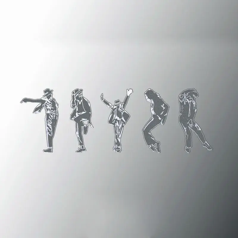 Michael Jackson's classic ultra-thin metal stickers for trendy collectible mobile phones, computers and other accessories.