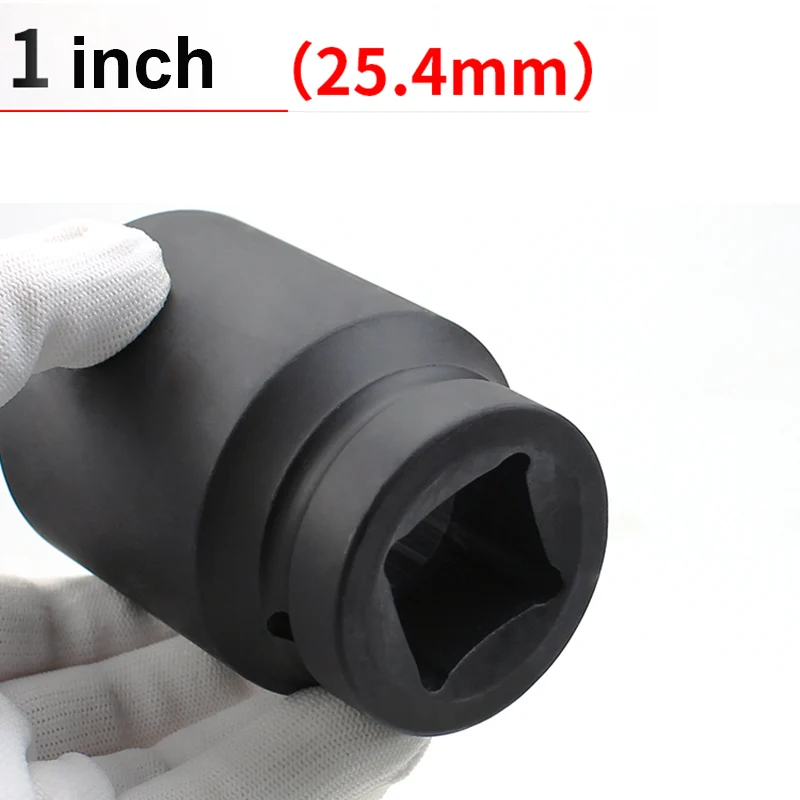 1pcs 1 inch Square Drive 12 point Deep Socket Ratchet wrench 12pt Torx Sockets Hand Tool 12 Angles Plum Blossom Sleeve 24-100mm