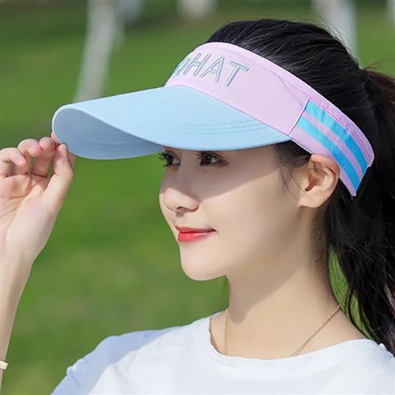 Tennis Golf Running Adjustable Casual Breathable Sun Hat Sports Visor Beach Hat Baseball Cap