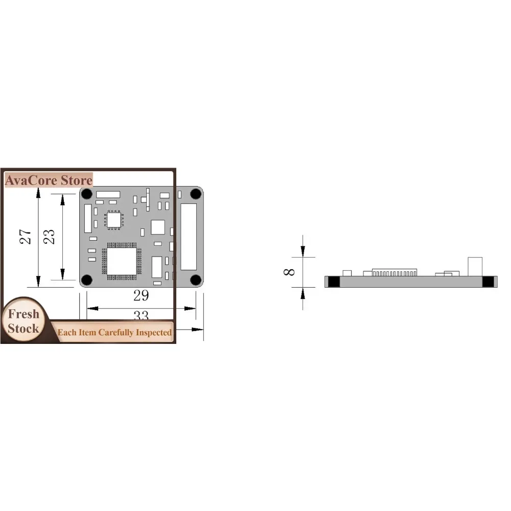 AvaCorePremium Productsprecision two-dimensional (2D) electronic compass single circuit board measuring azimuth angles from 0 to