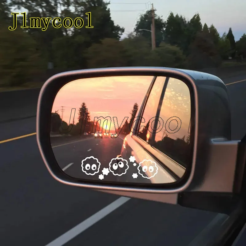 

Anime Creative Lovely Inspired for Car Stickers Decoration Rearview Mirror External Accessories Waterproof Vinyl Decals