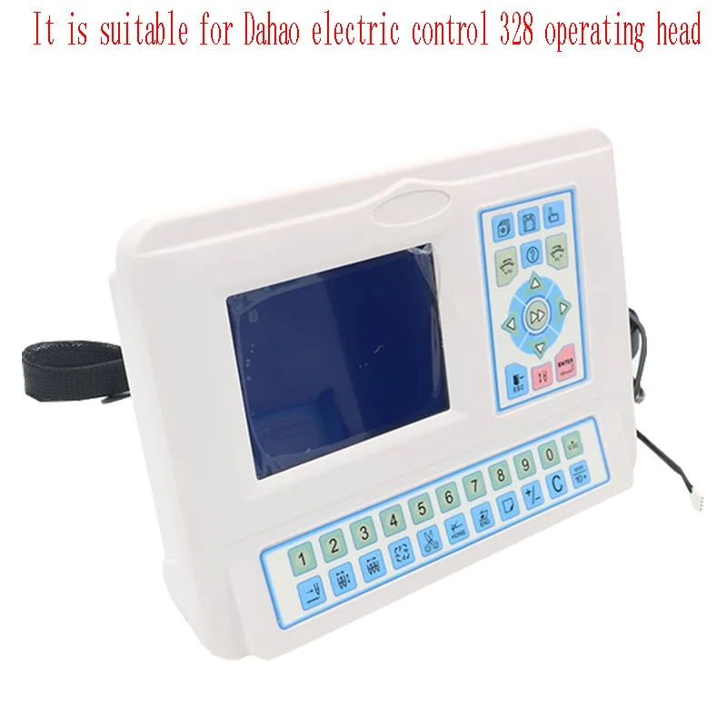 Computerized Embroidery Machine Parts 322 328 Electric Control Operating Head 5.7 Inch Blue Screen Pseudo Color