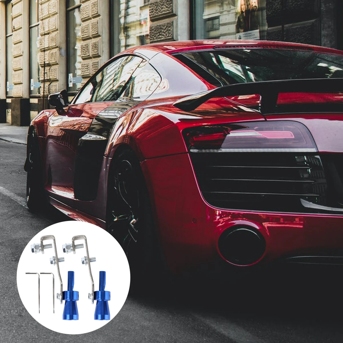

2PCS Whistle Exhaust Tailpipe Simulator Roar Maker Durable Sound Car Modification Gift Engine Piece Sound Enhancer