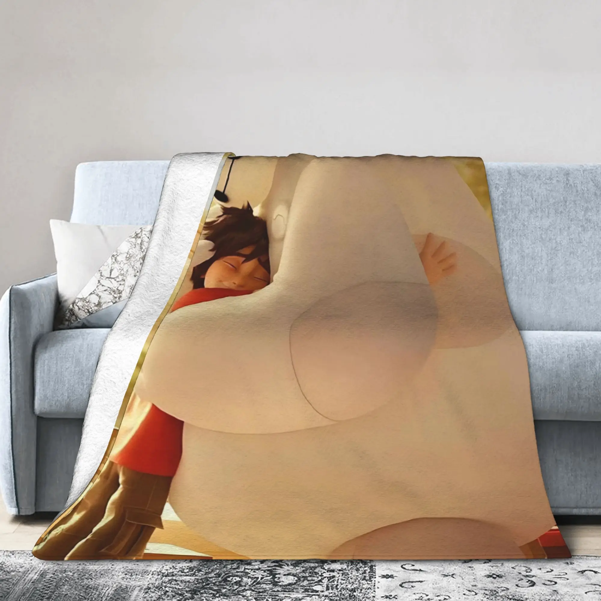 كبير بطل Baymax درع الفانيلا البطانيات هيرو حمادا خمر رمي بطانية ل أريكة الفراش صالة 150*125 سنتيمتر خفيفة الوزن #1