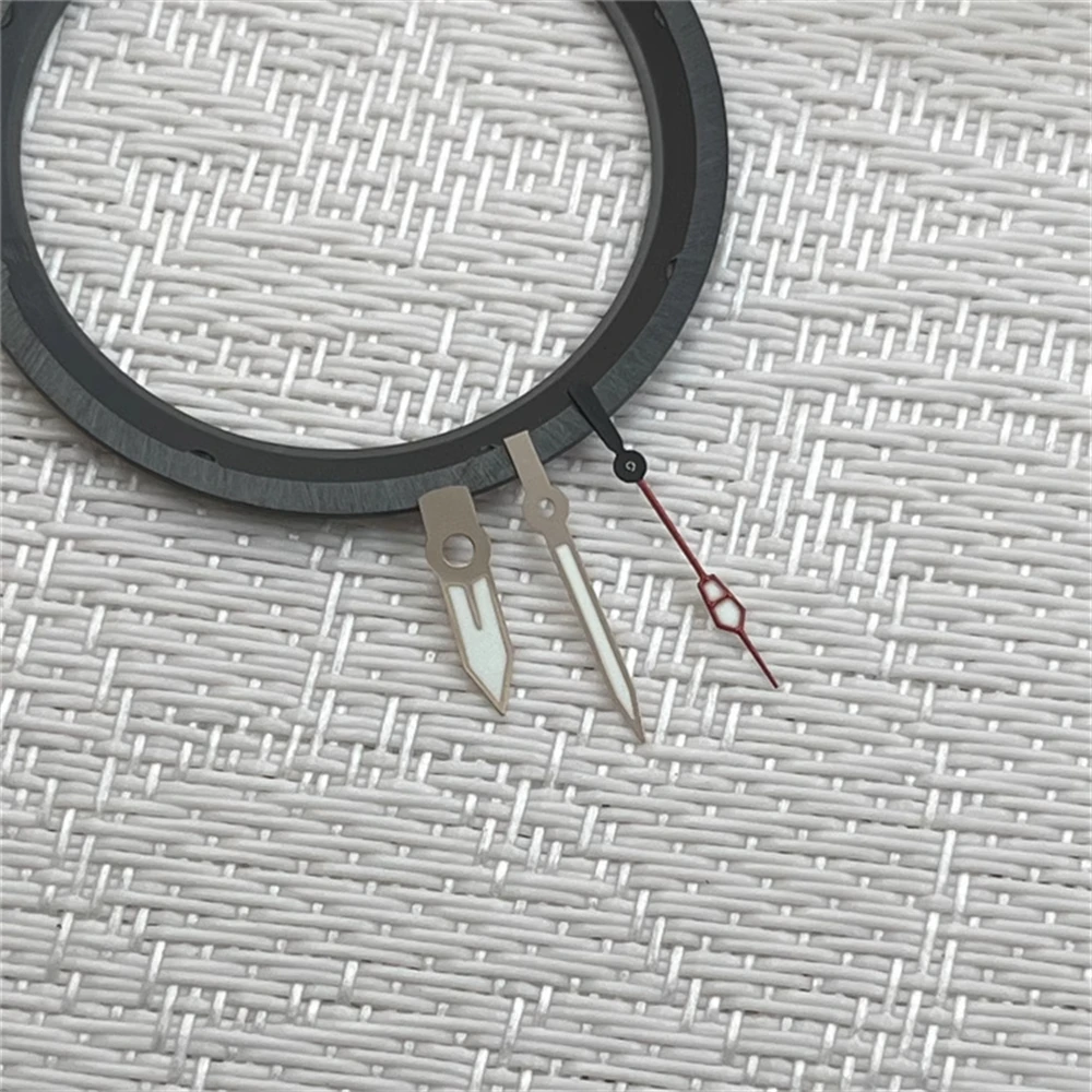 실버/블랙/로즈/골드 시계 바늘, NH35 그린 야광 시계 포인터, NH34, NH35, NH36, 4R35, 4R36 무브먼트 액세서리용