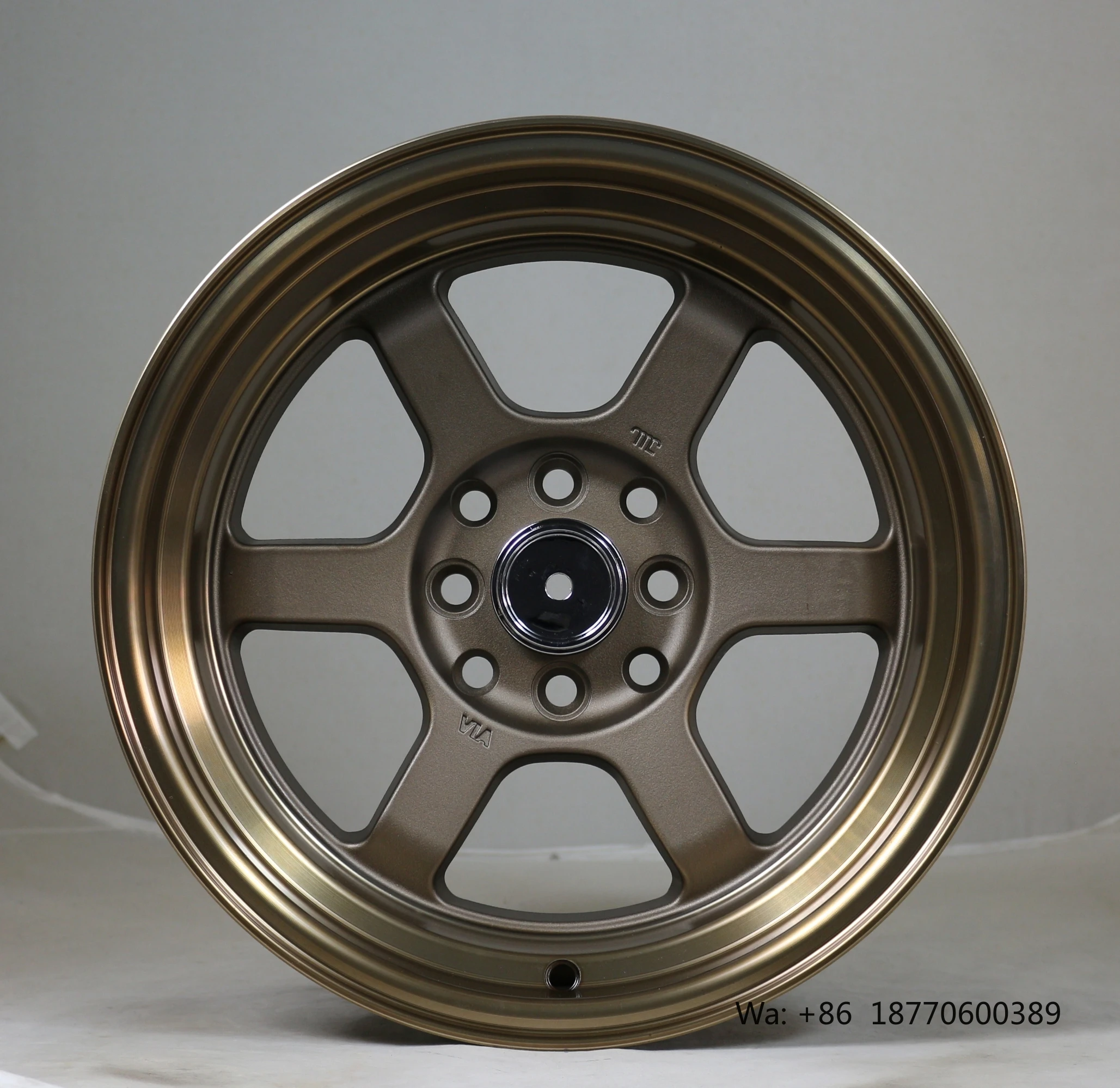 

15 Inch 15x8 4x114.3 4x100 ET 0 CB 73.1 Aluminum Flow Forming Alloy Car Wheels Rims New with Bright Finish