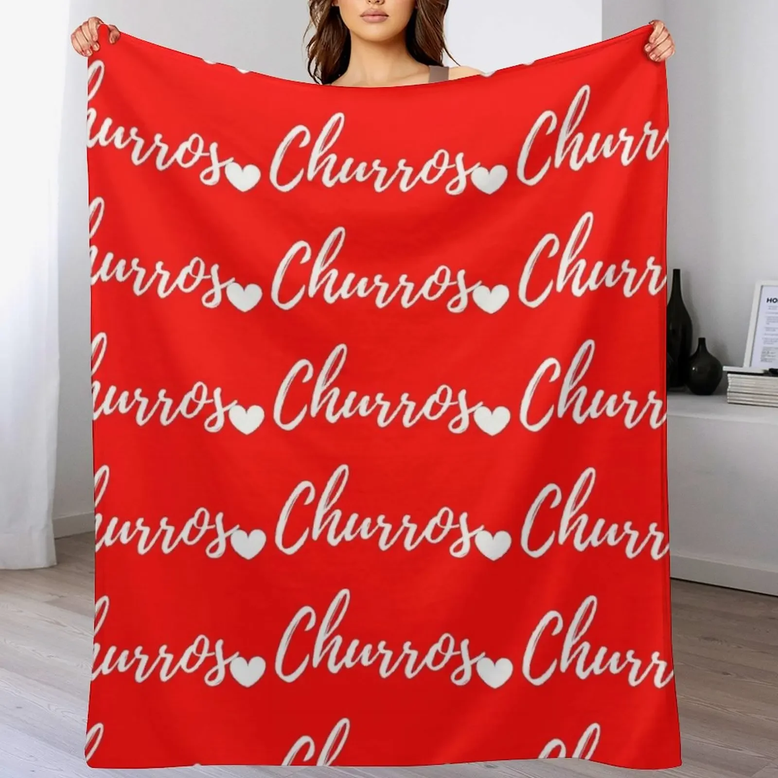 

Churros Mexican food lover Throw Blanket Stylish Decor Blanket Gift for Friends Roommate