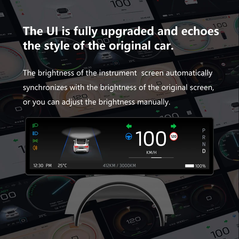 شاشة لوحة القيادة Novozopai T13 Pro 8.8 بوصة Linux OS فقط لطراز Tesla 3 Highland 2024 Sopport Wireless Carplay Android auto