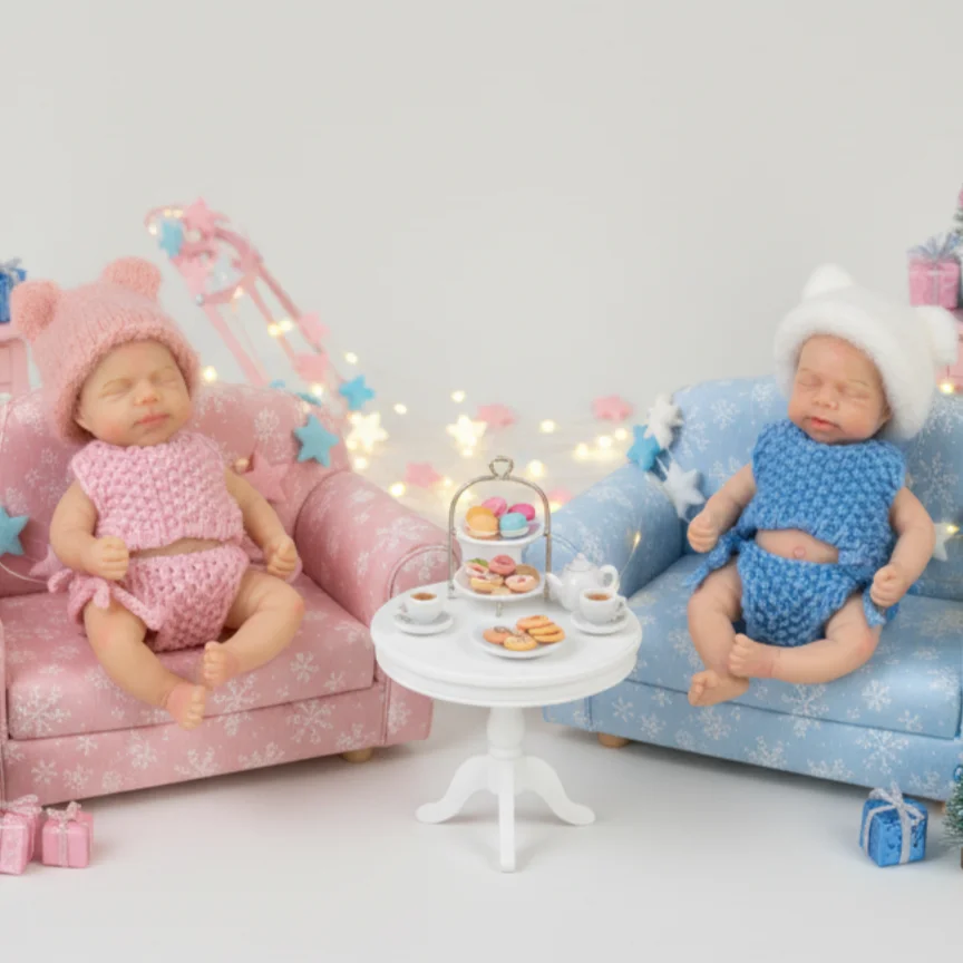 6Inch/15CM Waterproof Mini Full Body Silicone Bebe Reborn Girls Doll Cute Newborn Bebe Dolls Handmade Lifelike Real Reborn Doll