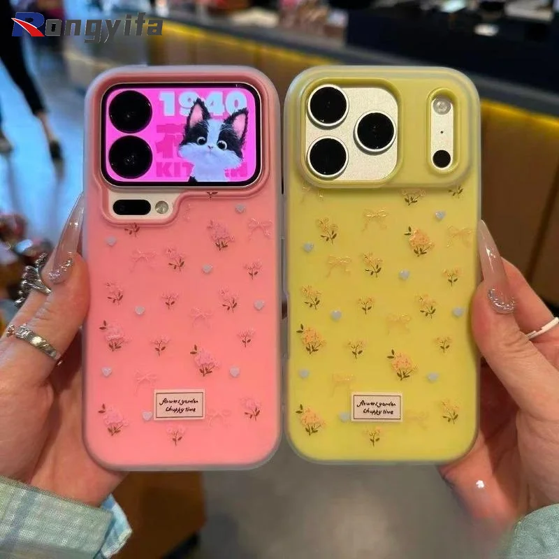 Sweet Floral  2 in1 Phone Case For Samsung Galaxy S22 S24 Plus Ultra FE F23 F14 M12 F12 M10S F05 M05 F04 M04 M02S M02 F02 Cover