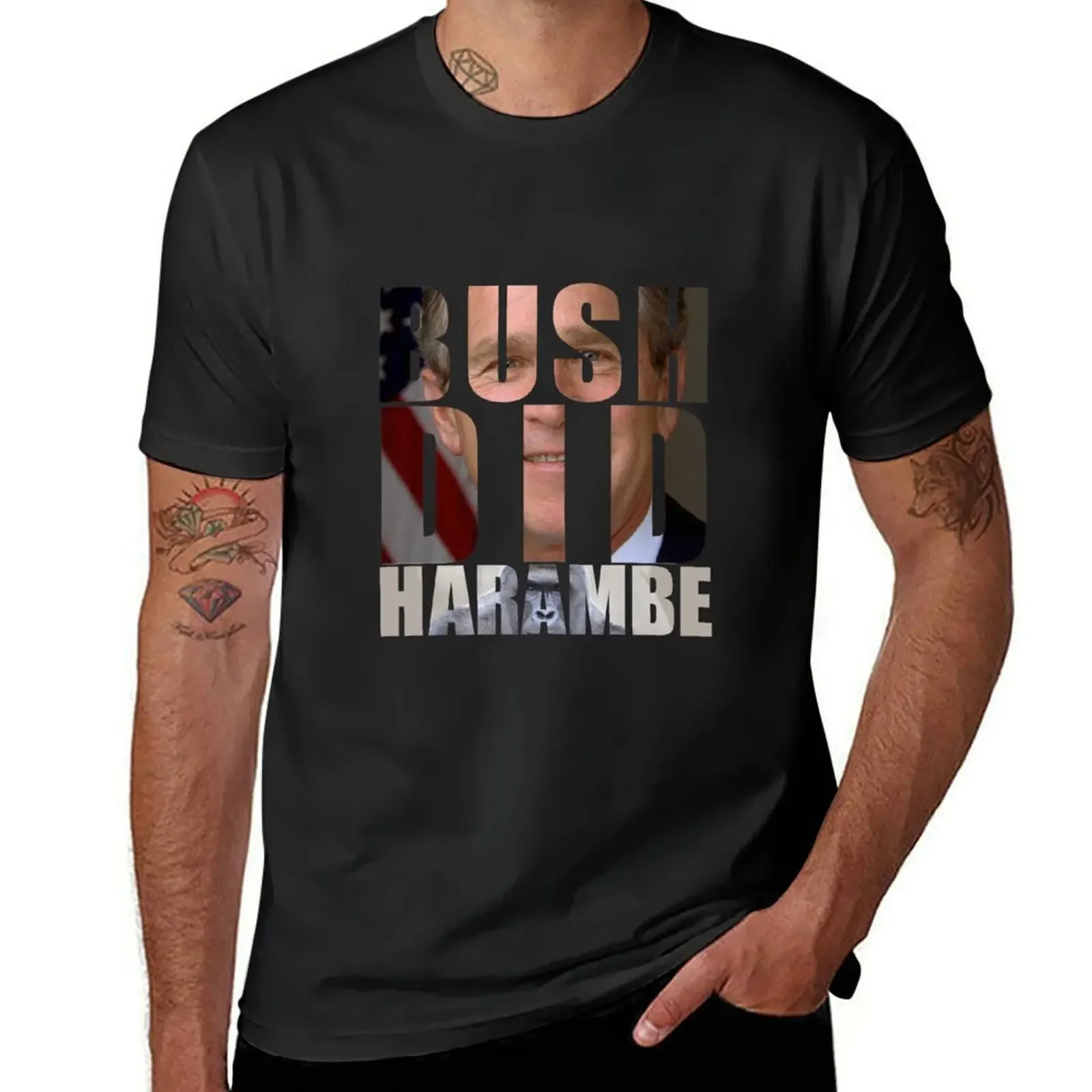 

Bush Did Harambe T-Shirt plus sizes sublime anime t shirts mens shirts graphic tee