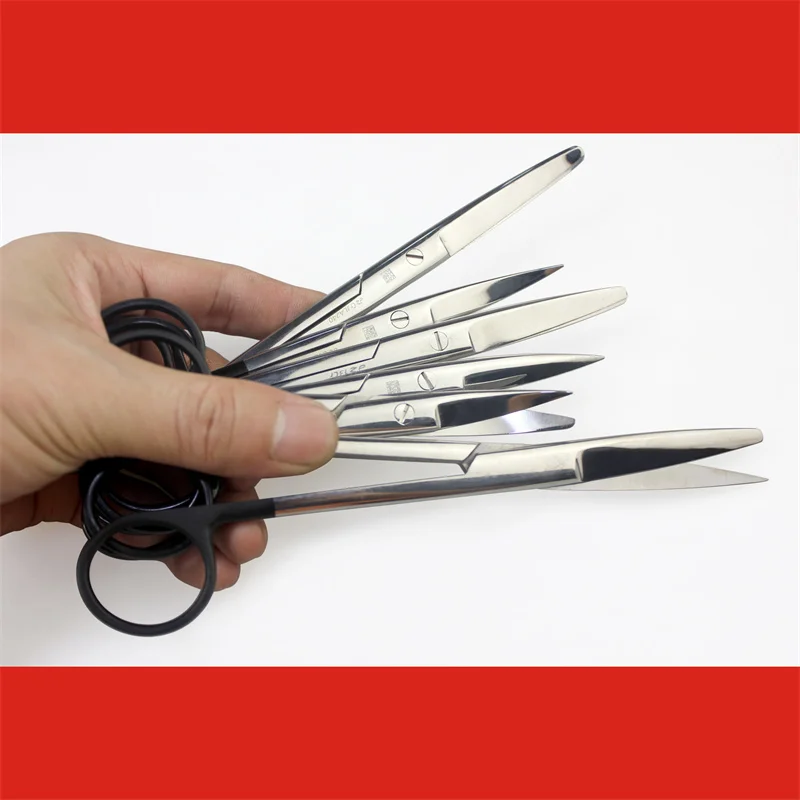 

Медицинские экспресс-ножницы с открытием лезвия, ножницы с черной ручкой, гибочные прямые ножницы для садовых салфеток, противоскользящие, острые с зубцами
