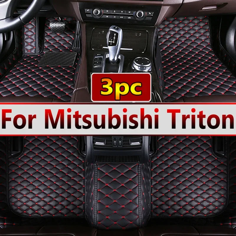 Car Mats For Mitsubishi Triton L200 Sportero Hunter Strakar KA 2005~2014 Waterproof Floor Mat Car Accessories Interior