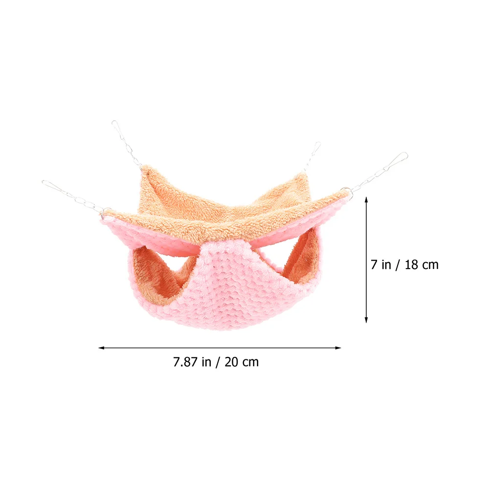 

Delicate Double-Layer Hamster Hideout Hammock Cozy Cage Hanging Bed Suitable for Small Pets Chinchilla Hammock