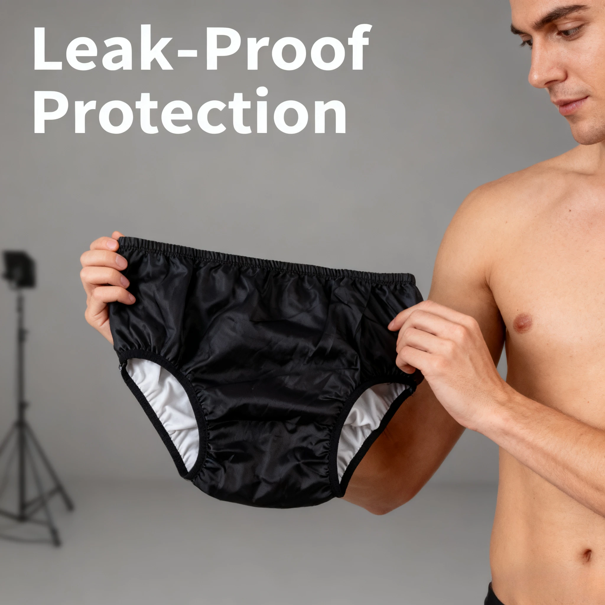 Adjustable Adult Cloth Diapers for Elderly Washable Waterproof Incontinence Pants Anti-Leak Reusable Nappy for Seniors