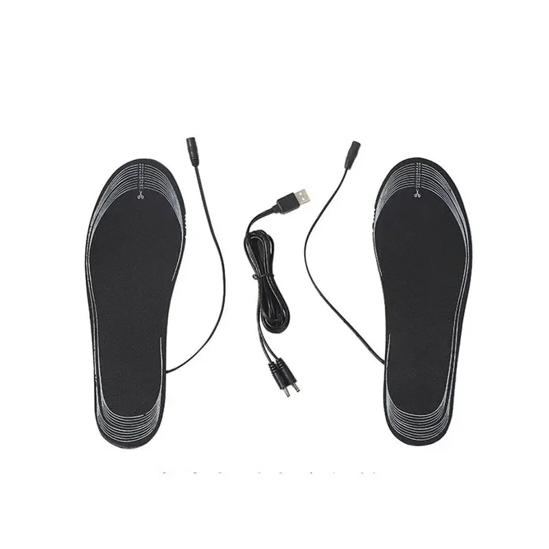 USB Heated Insoles Electric Warm Foot Insoles Winter Cold Resistance Warm Feet Gadget Outdoor Indoor Foot Warming Heating Pad