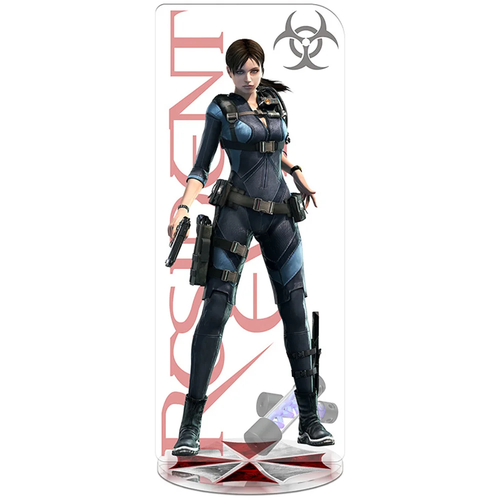 RE4 الشر المقيم 4 القلعة إعادة تعيين ليون سكوت كينيدي المفاتيح الاكريليك حامل نموذج لوحة هدية بالجملة لعبة المنتجات ذات الصلة
