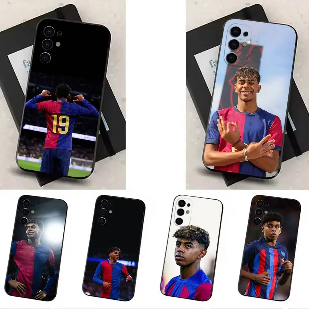

Football L-Lamines 19 phone Case For Samsung S25,24,21,22,23,30,Ultra,20,Plus,Fe,Lite,Note Black Soft Cover