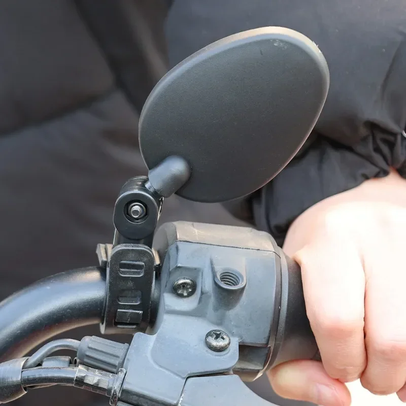 360 Degree Rotation Auxiliary Wide Angle Convex Mirror Bicycle Handlebar Mirror Universal Motorcycle Handlebar Mounts Reflectors