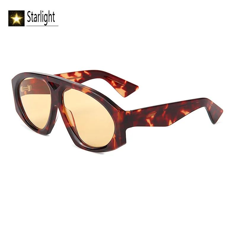 大きなフレーム厚いアセテート高品質ダブルビームサングラス女性ファッション-uv400-レトロメガネ男性眼鏡女性ワイドレッグ-145-ミリメートル