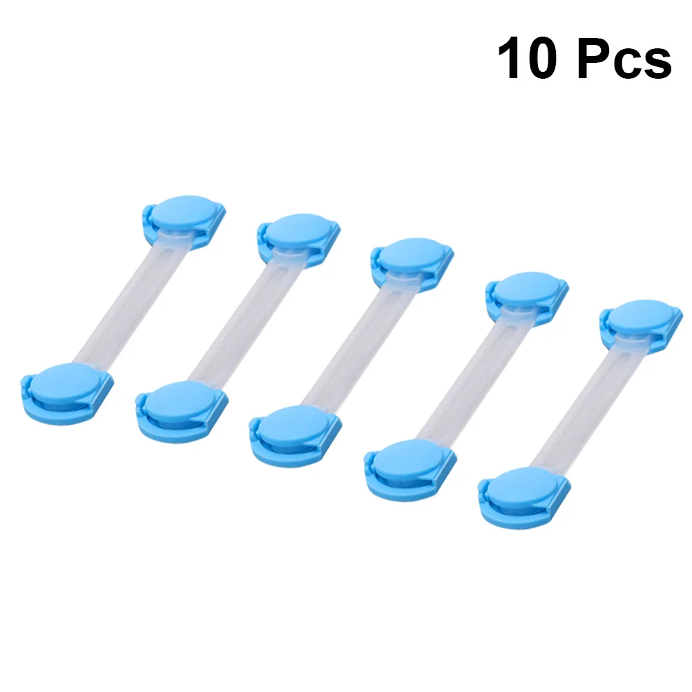 10 قطع من أقفال أمان الأطفال لأقفال خزانة الأطفال لدرج الخزانة والثلاجة وواقي حماية من البولي فينيل كلوريد #2