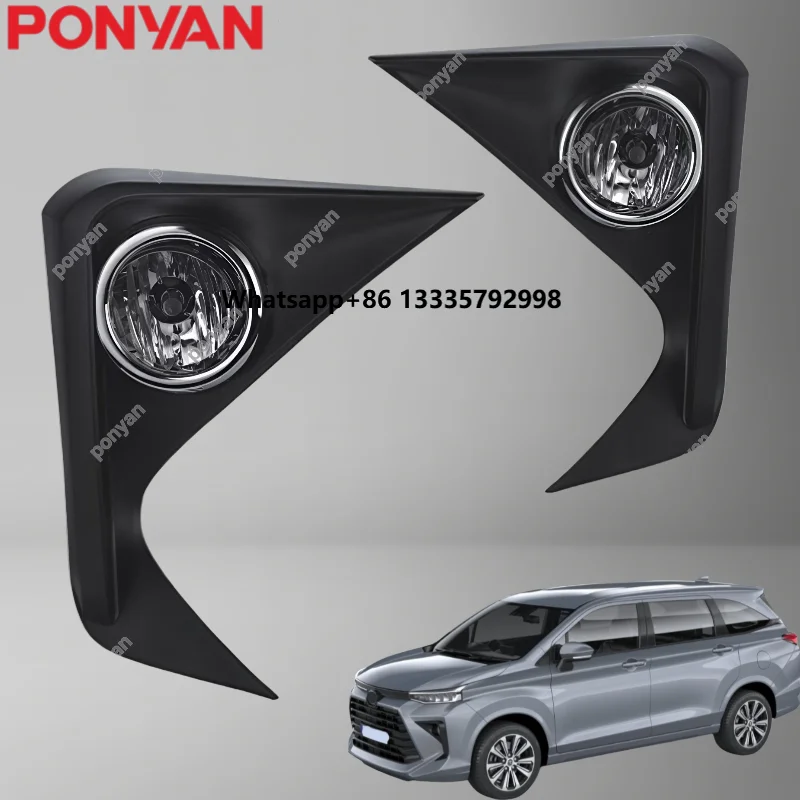 

For‘toyota Avanza 2022 Fog Light with clear Lens High Quality Fog Lights PONYAN WATERPROOF Fog Light