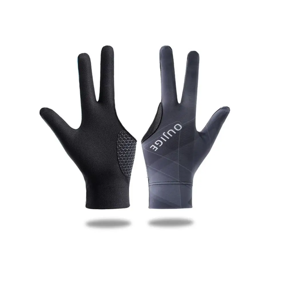 

Противопотовые перчатки для бильярда, износостойкие, нескользящие, открытые, с 3 пальцами, профессиональные, высокоэластичные