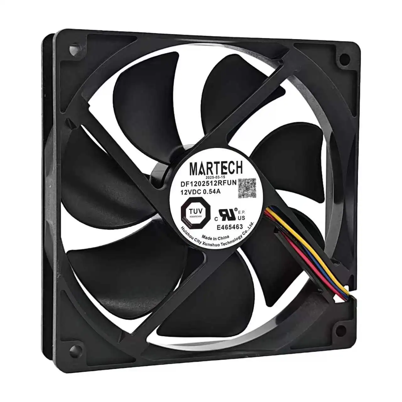 Original For MARTECH DF1202512RFUN DF1203812B2FN DC 12V 0.54A 4.5A Multi-Wire 120mm 12cm Server Chassis Cooling Fan