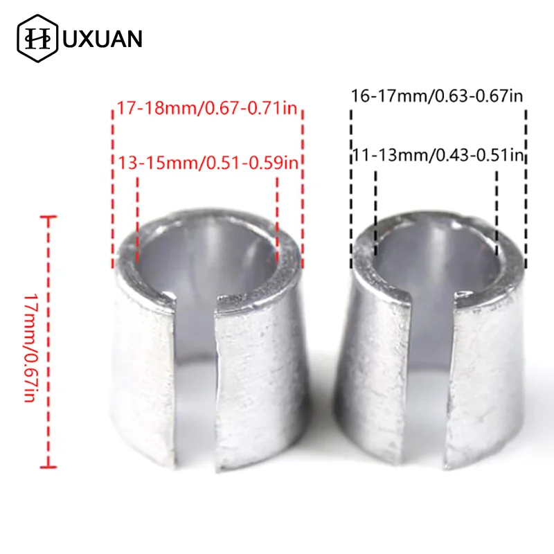 2 Pcs Car Battery Post Adaptors Sleeves Car Battery Terminal Converters Post Adaptors Sleeves Positive Negative Repair Shim