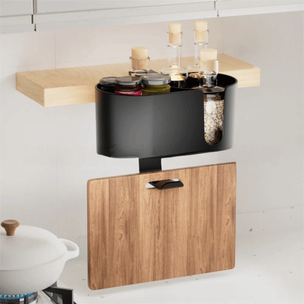 Aluminum Alloy Desk Cup Holder Clamp Design ABS Plastic 2 in 1 Desk Storage White Multi-Functional Detachable Cup Holder Chair