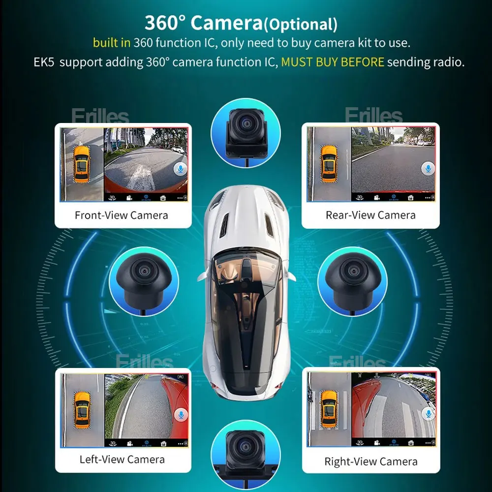 Android 14 dla Fiat 500X 2014-2020 Multimedialny odtwarzacz stereo Radio samochodowe Nawigacja Jednostka główna GPS z 4GLET WIFI NO DVD 2DIN