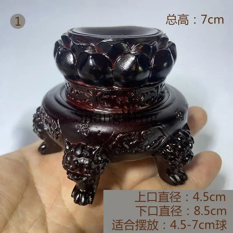 

CL crystal ball base resin incense burner large ball base spherical storage rack office living room decorative tripod ornament