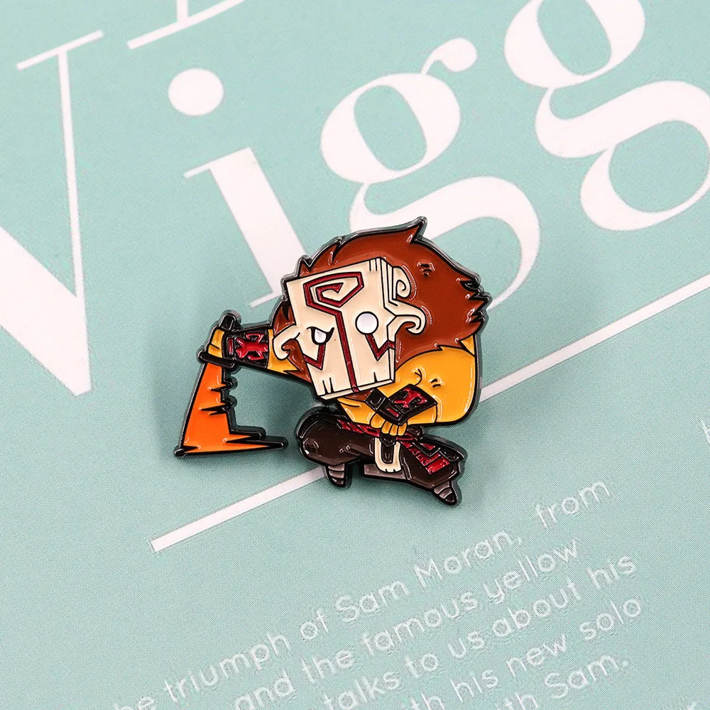 Juggernaut المينا دبابيس لعبة دوتا 2 شارة التلبيب بروش الديكور المجوهرات