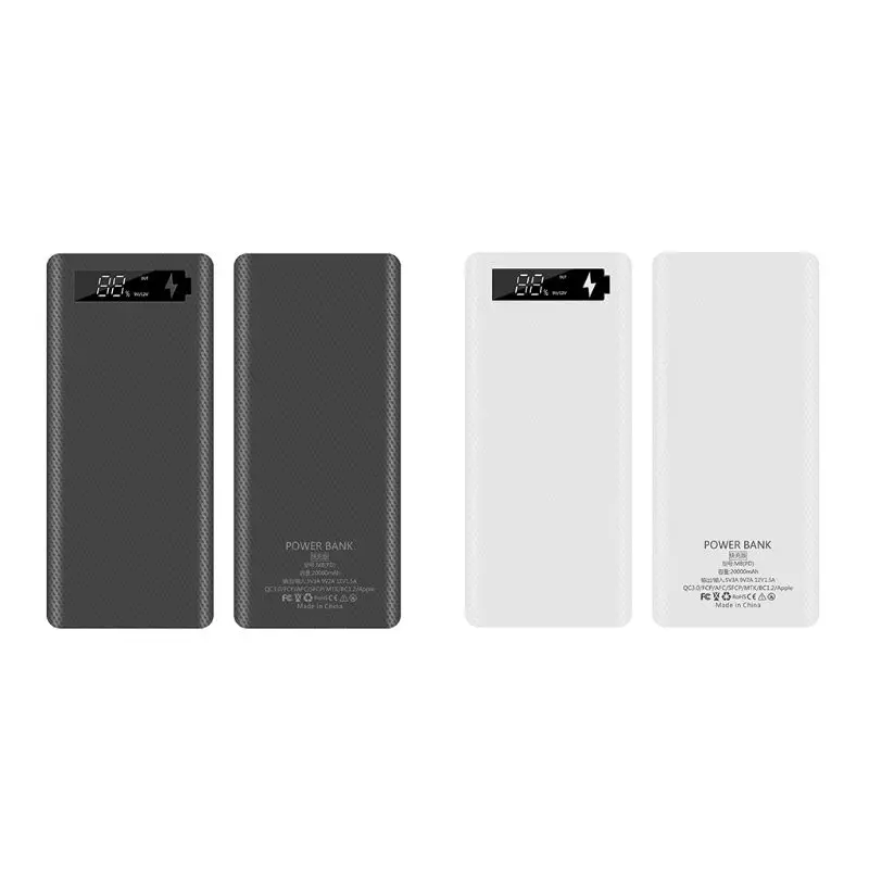 PD QC3.0 Quick Charge Power Bank 18650 for Case Lithium Battery Holder Fast Charger Box Dual USB Battery Holder