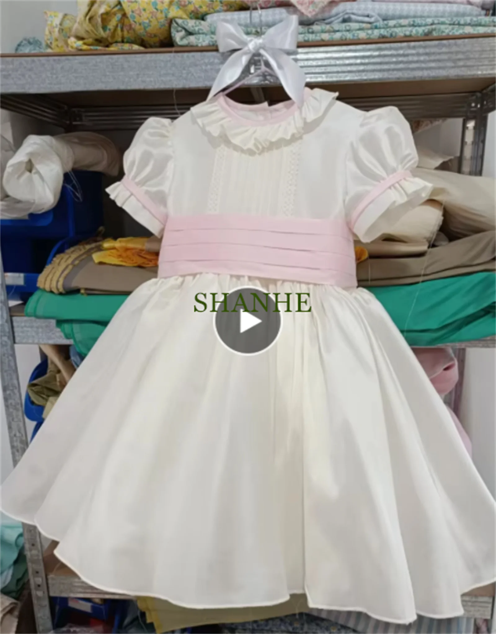 Robe Tutu à fleurs pour filles, image réelle, tenue Tutu pour enfants, col rond, robes de fête d'anniversaire et de noël, robe de première Communion