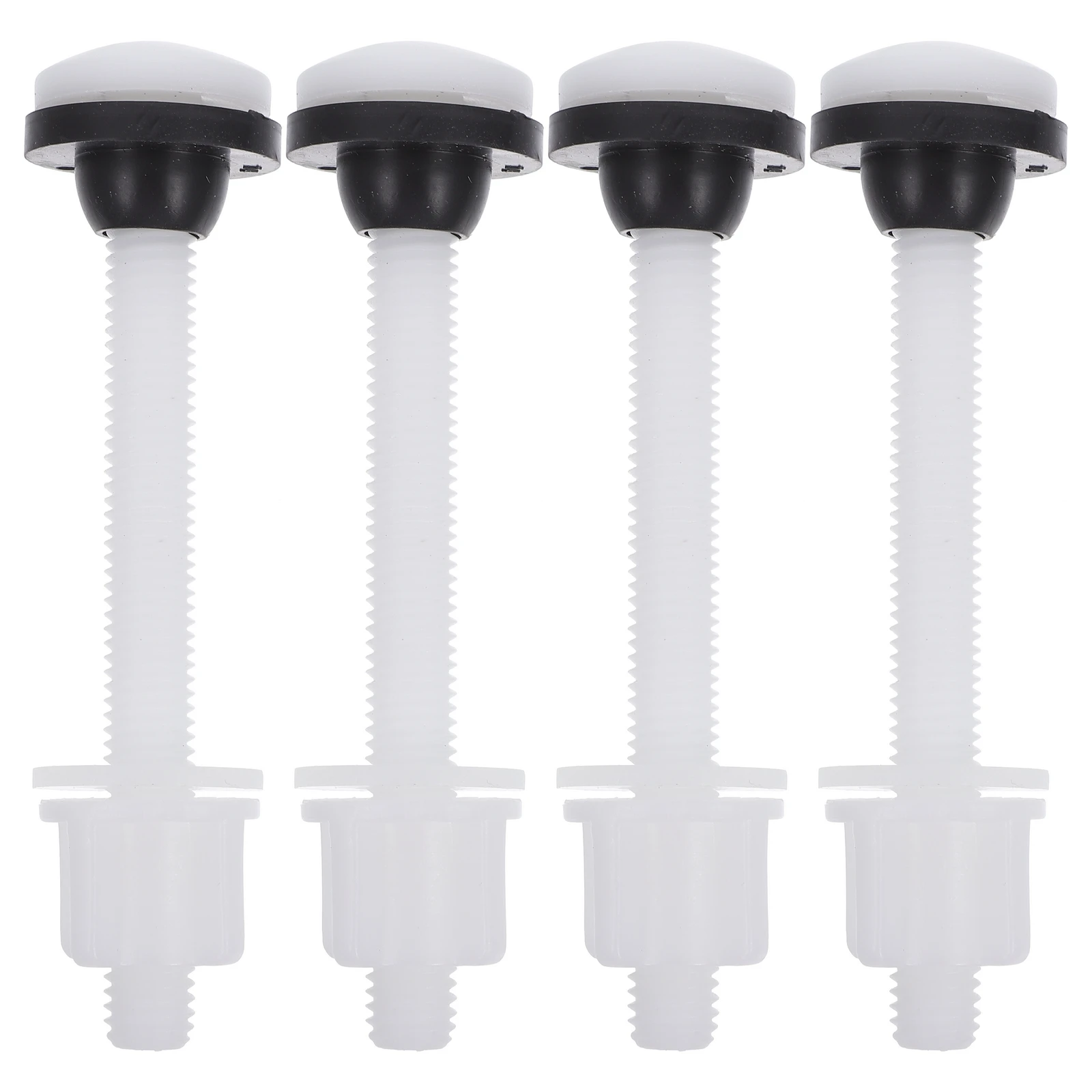 

4pcs M10 Water Tank Bolts White Pom Toilet Seat Screws Strong Durability Hinges Accessories Easy Install Stable Nut Standard