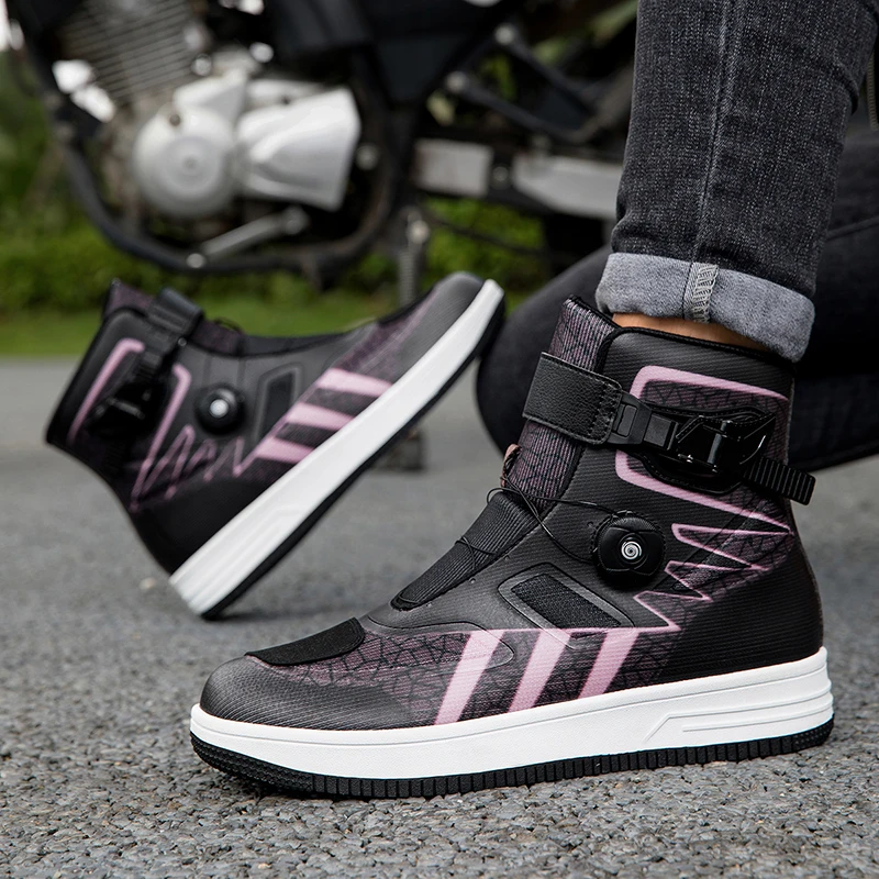 

Motorcycle protective boots unisex four season new breathable high top off-road anti slip wear-resistant comfortable riding shoe