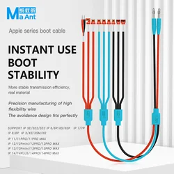 Maant PY1 mobile phone power test startup cable precision fitting thick copper core soft wire suitable for iPhone 6-14 Pro Max