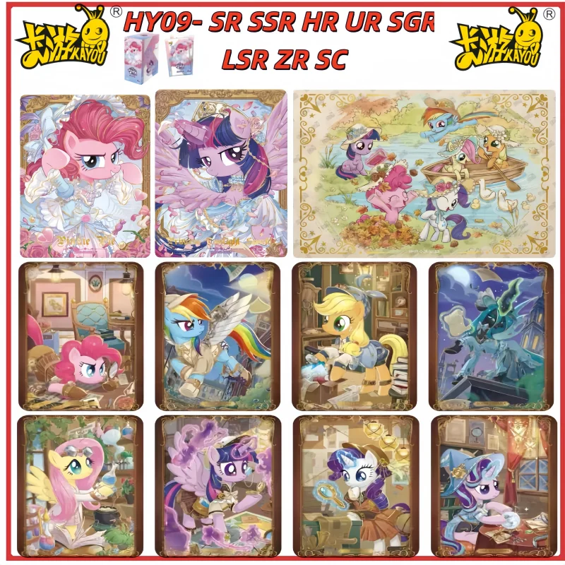 

Kayou Original My Little Pony Card SC ZR HR UR Friendship Eternal Card Huiyue Series Vol.9 Аниме Игра Редкая коллекция игрушек в подарок