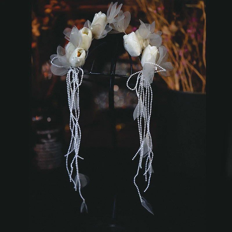 

Свадебные заколки для волос CC для женщин, аксессуары для волос, головной убор, украшение для волос на помолвку, заколка-тюльпан, 2 шт.