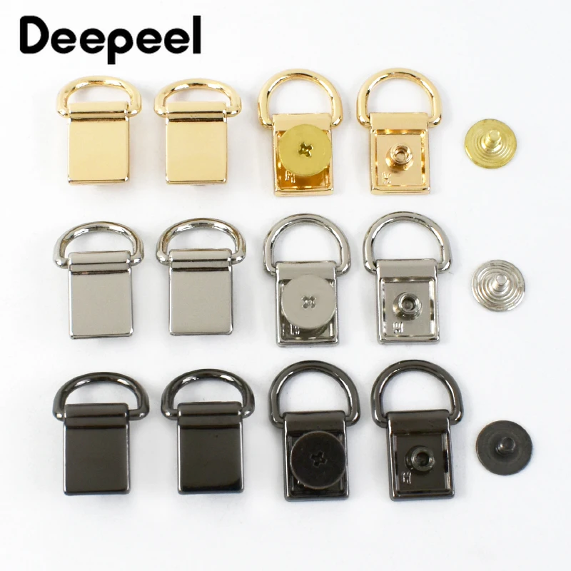 

10/20/50Pcs Deepeel Metal Bag Side Clip Buckles D Ring Screws Handbag Chain Strap Hanger Clasp Connector Hook DIY Accessories