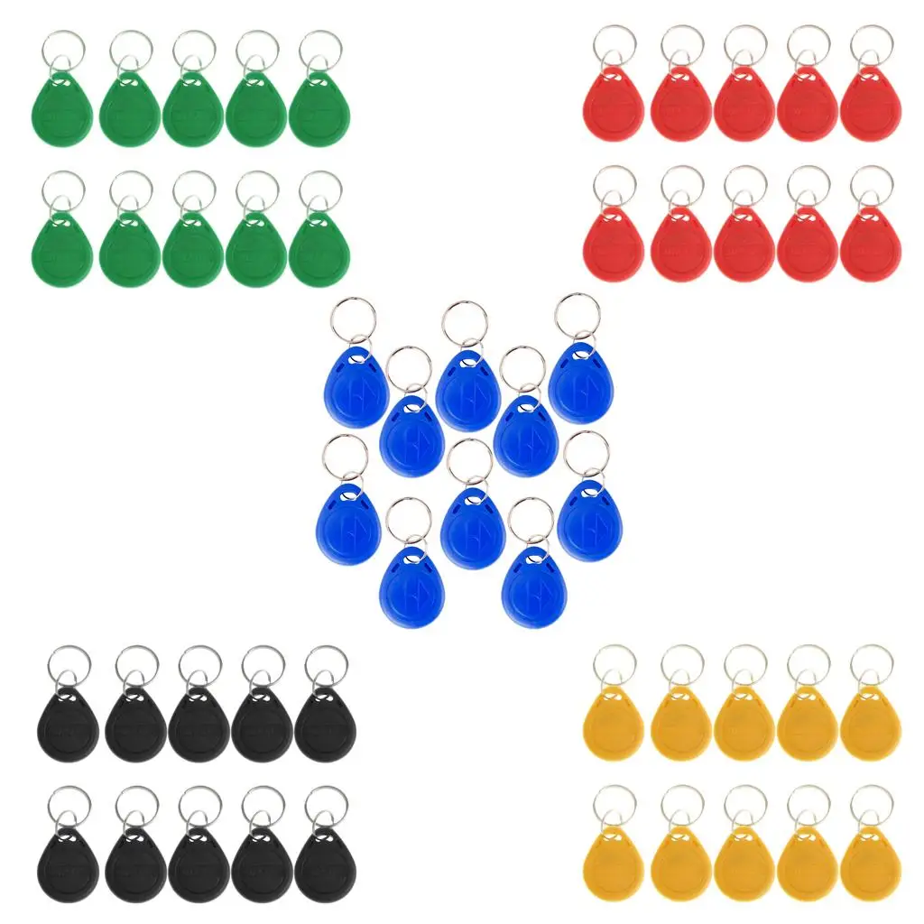 10Pcs 125KHZ carta di identificazione Token tag sistema di accesso portachiavi