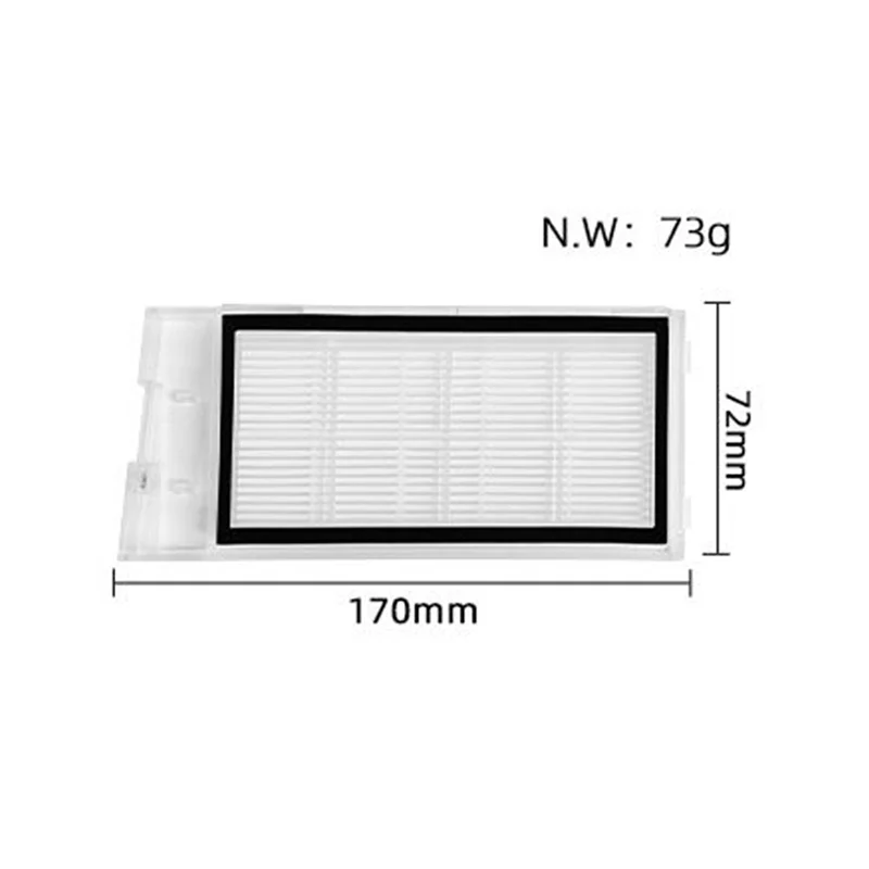 الأجزاء المنزلية فرشاة رئيسية فرشاة جانبية فلتر Hepa الفرشاة الرئيسية لـ Xclea H30 / H40 / PLUS QYSDJ01 جهاز آلي لتنظيف الأتربة